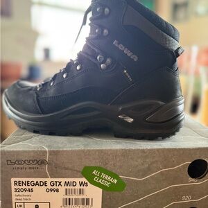 Lowa Renegade GTX Mid Womens Boots - Deep Black